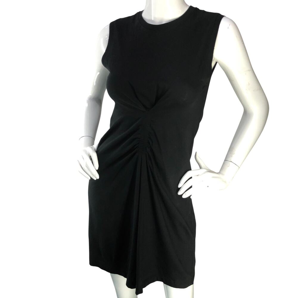 ATM Anthony Thomas Melillo Womens Size XS Dress Gathered Front Sleeveless Black